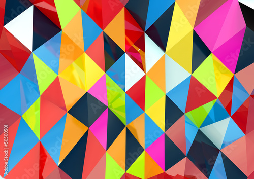 abstract colorful triangles background
