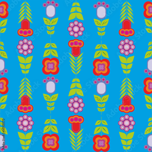 Background with abstract flowers