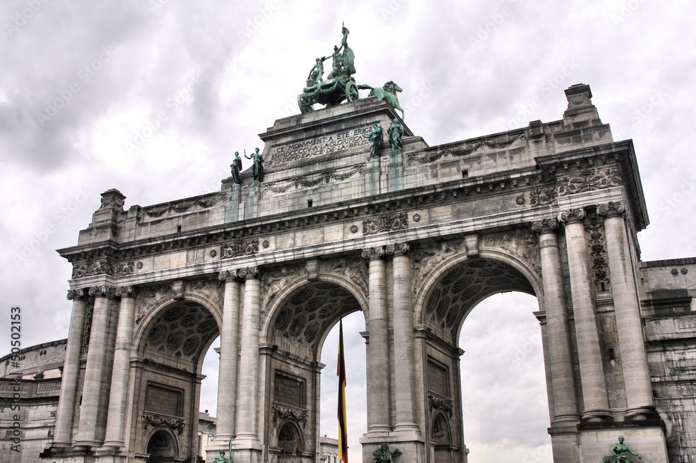 Brussels, Belgium - Cinquantenaire arch