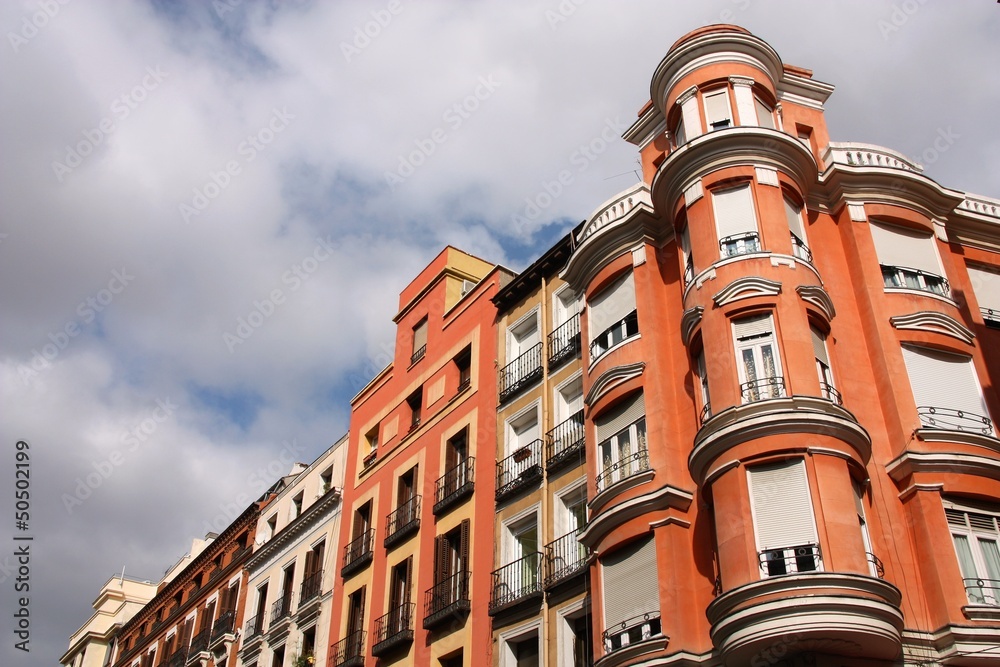 Madrid, Spain - apartment buildings