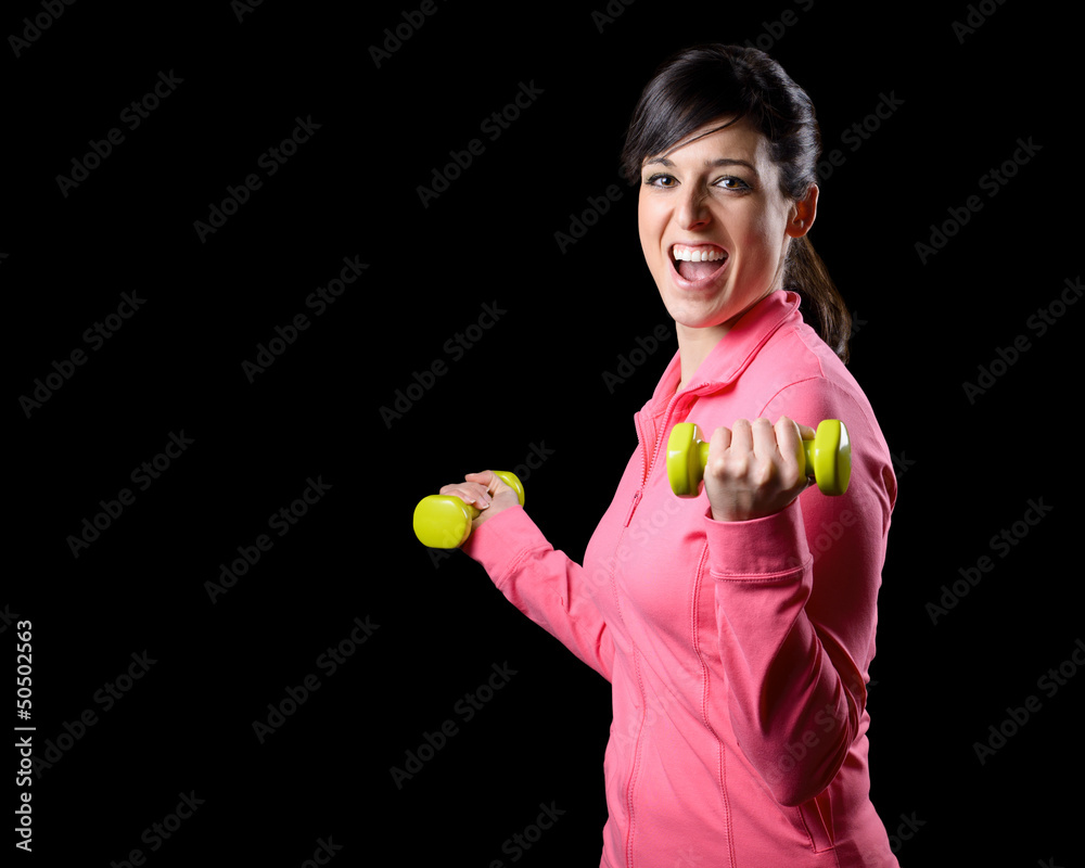Fitness woman training Fitness woman training