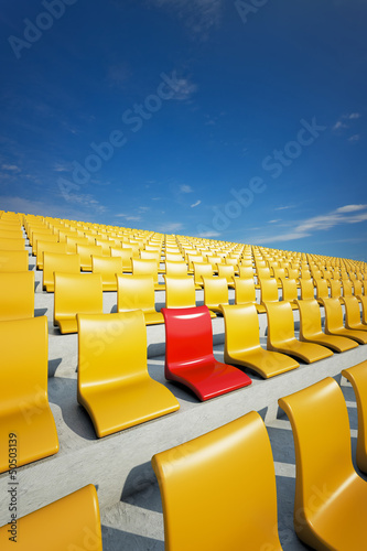 3d stadium chairs concept