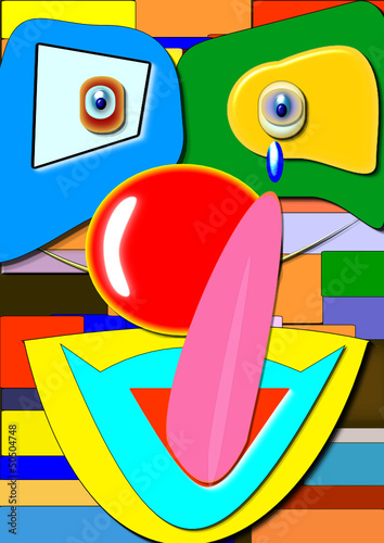 Payaso y lágrima