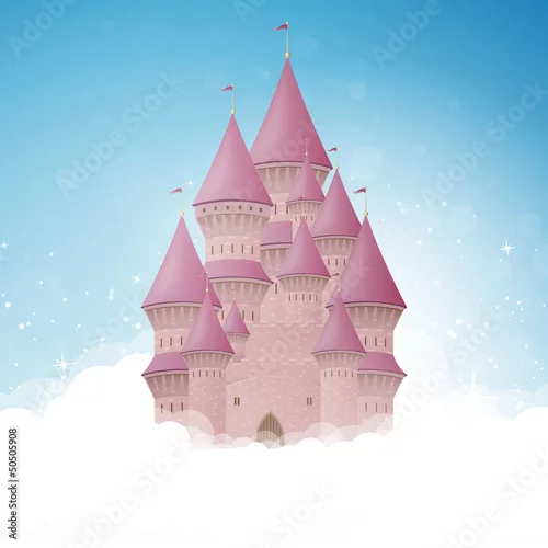 Obraz Wektorowa ilustracja kreskówka kasztel