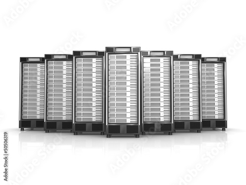 Fototapeta 7 Server in Formation