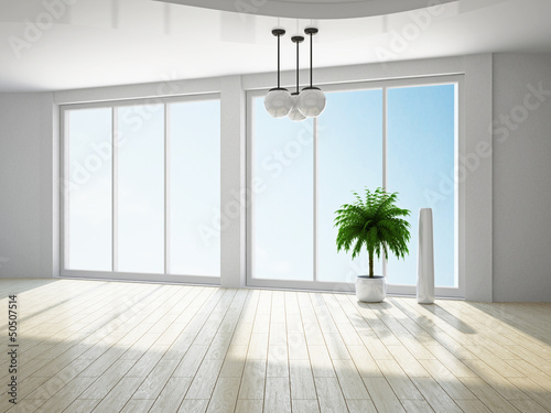Empty room with window
