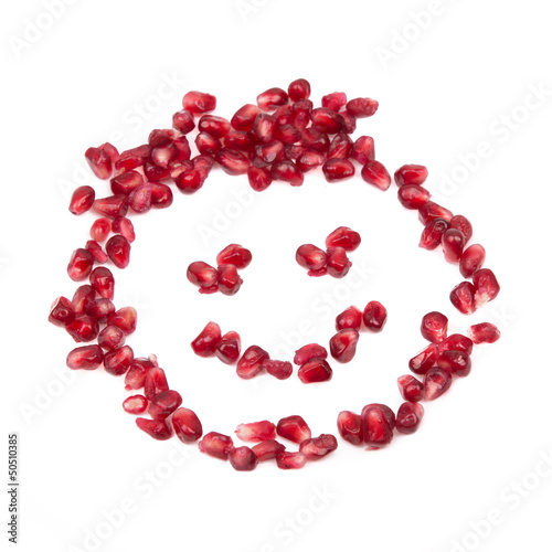 Smile of Seeds of pomegranate