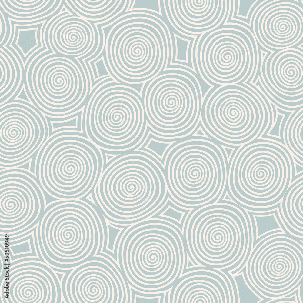 Seamless abstract pattern with spirals