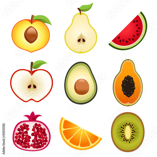 Fruit Halves Icons