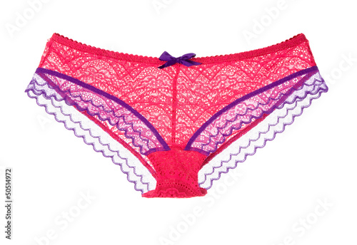 Dark pink and purple lacework sexy panties