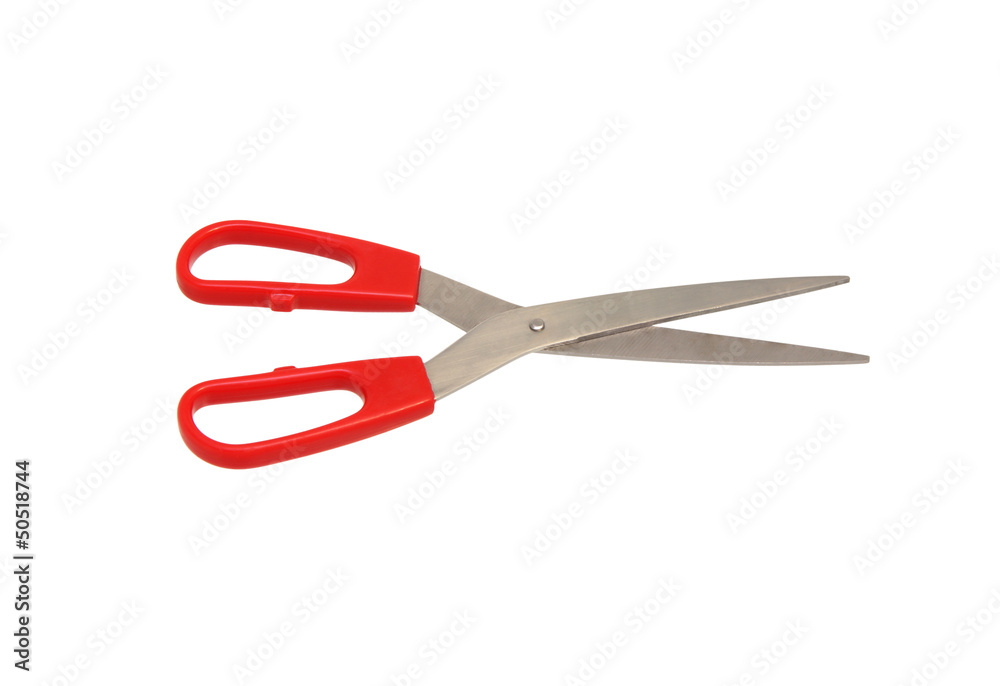 scissors with red handle scissors with red handle