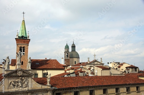 steeples of churches that rise above the houses of Vicenza © ChiccoDodiFC