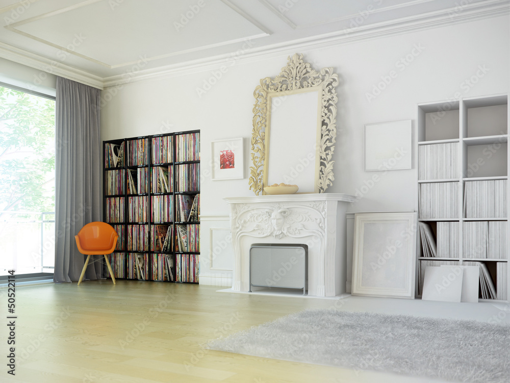 Fototapeta premium Stadtvilla Render und clay 3D