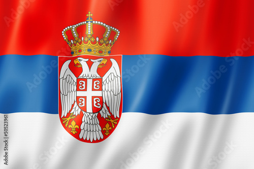 Serbian flag photo
