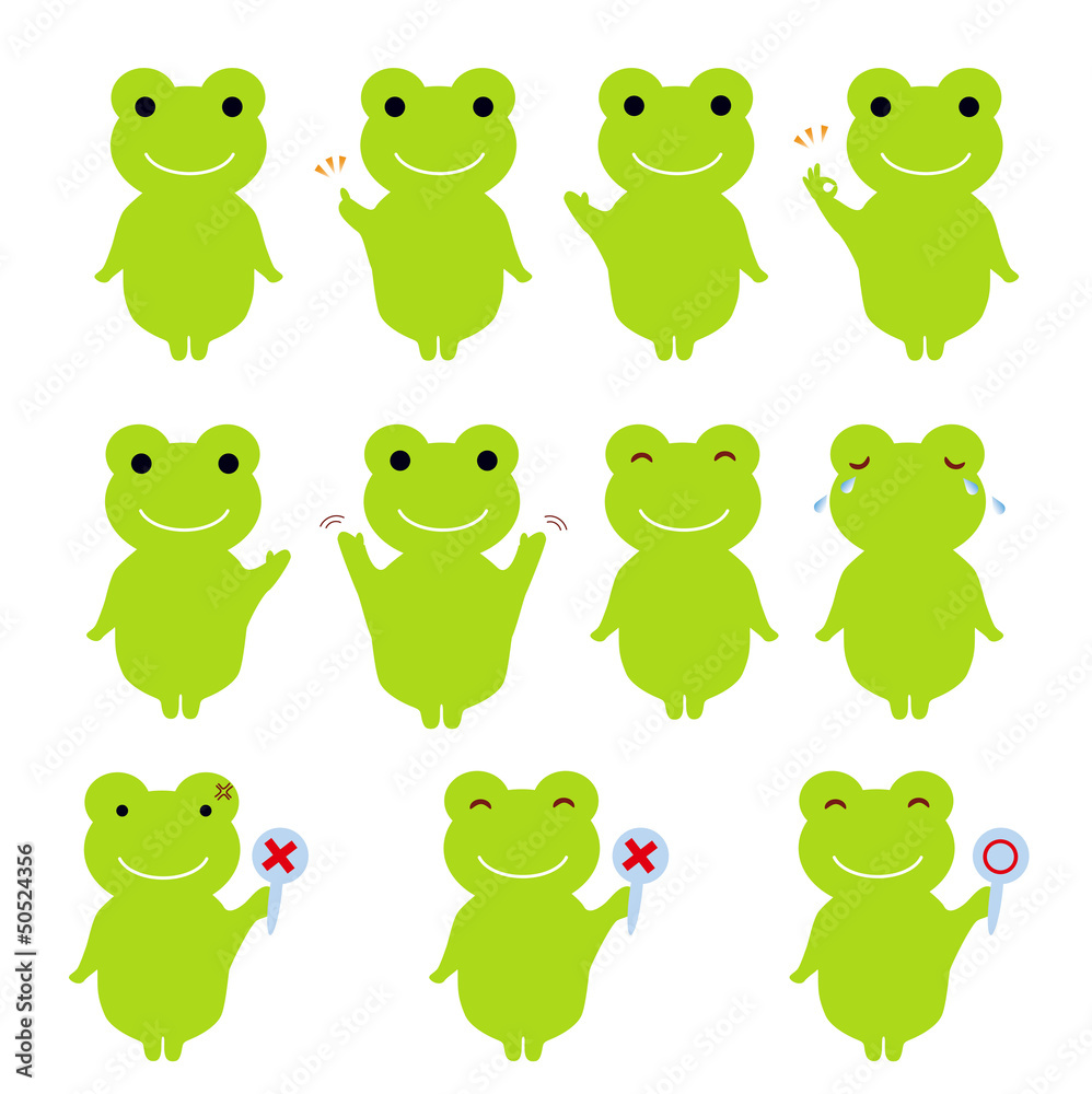 子供向け可愛い生き物 カエル Stock ベクター Adobe Stock