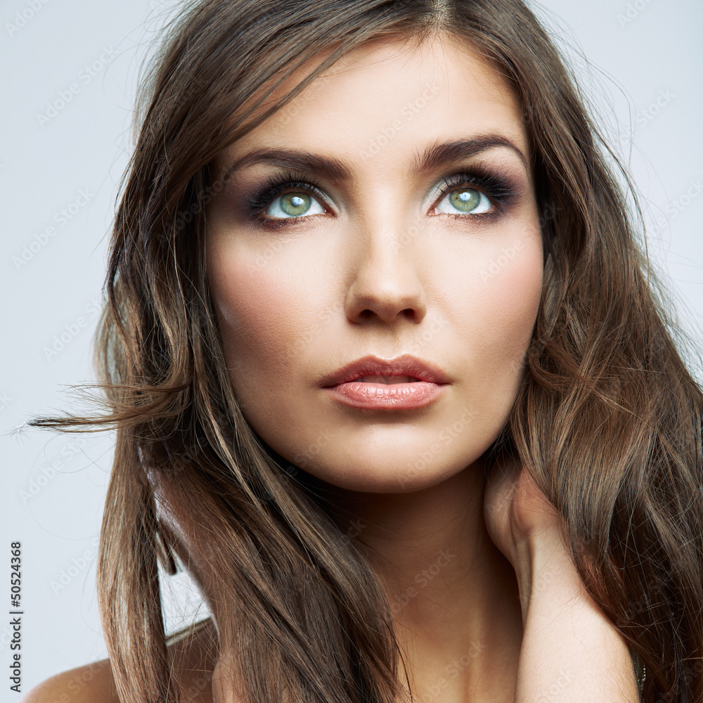 Beauty woman face close up portrait. Beauty woman face close up portrait.