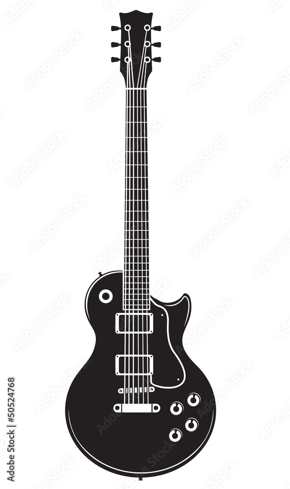 vector rock electric guitar