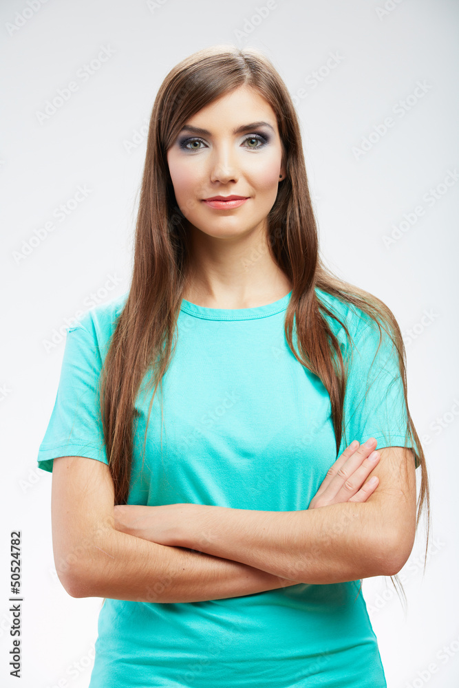 young woman isolated portrait, young woman isolated portrait,