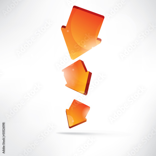 Arrow on abstract background