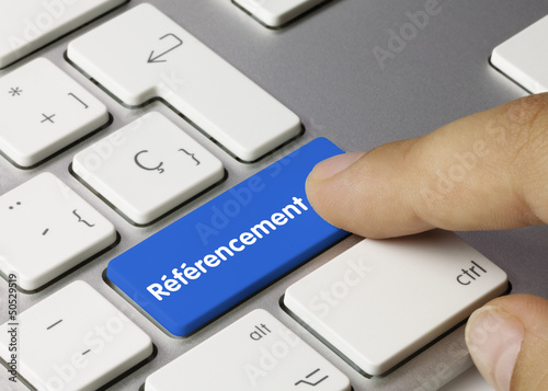Obraz na płótnie Clavier Référencement doigt