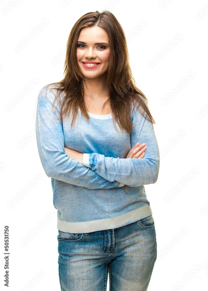 isolated female portrait isolated female portrait