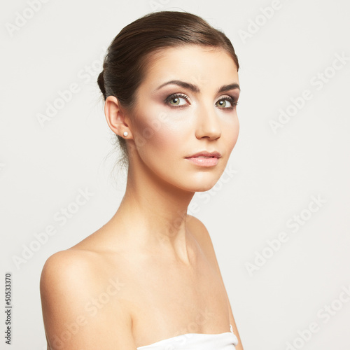 young woman isolated portrait