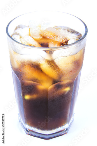 Cuba Libre Alcoholic Drink, Coke with Ice Non-alcoholic Drink