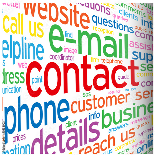 "CONTACT" Tag Cloud (call us details hotline customer service)