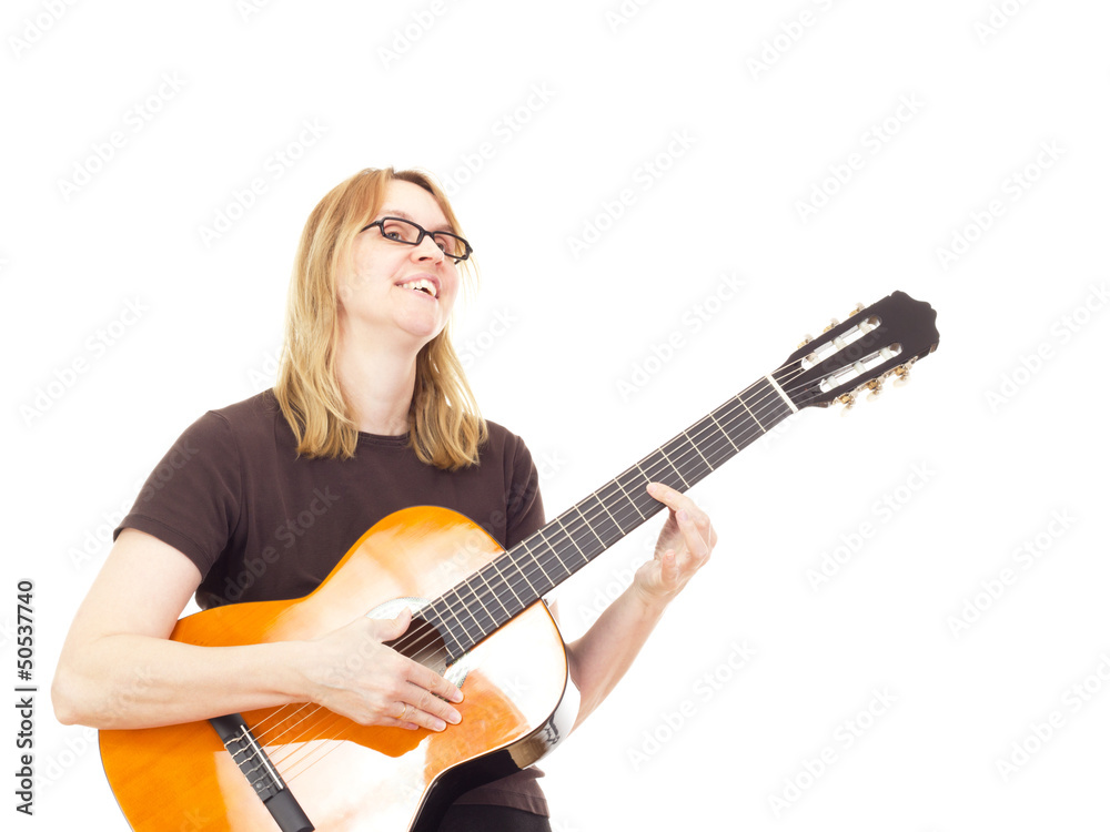 Woman playing guitar Woman playing guitar