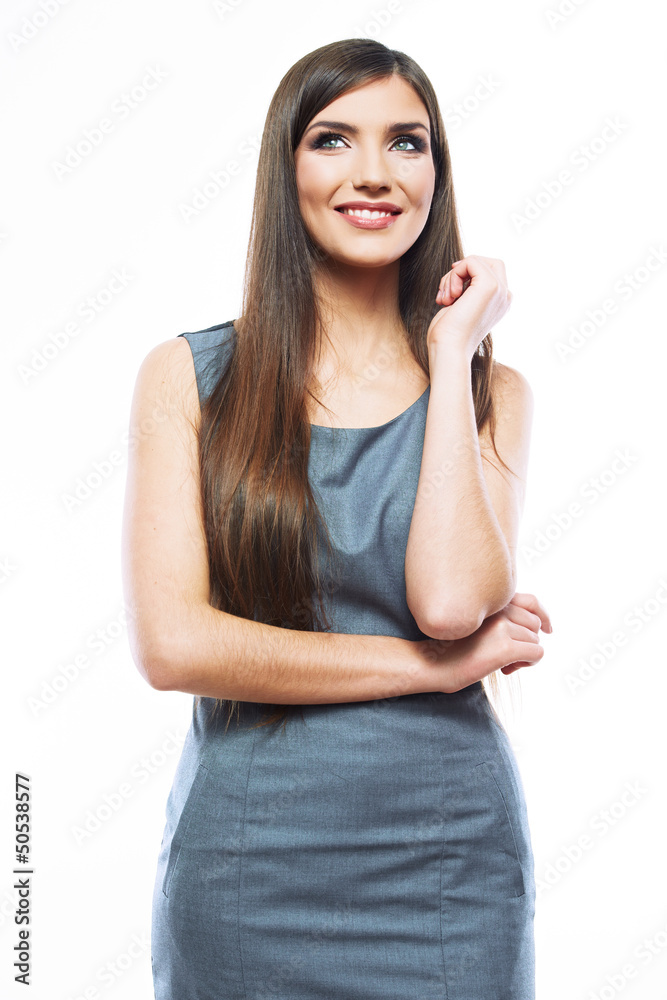 Beautiful smiling business woman. Beautiful smiling business woman.