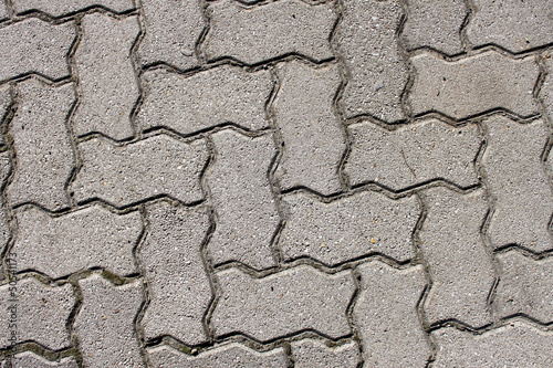 pavimento in autobloccanti photo