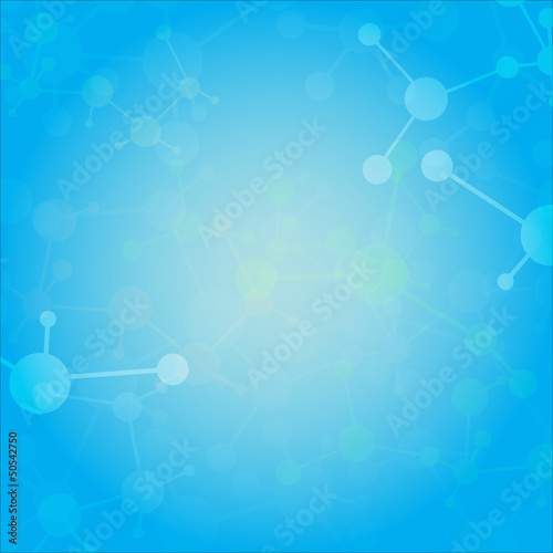 Abstract molecules medical background