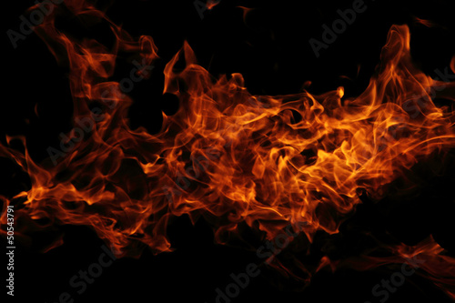 fire background in the night