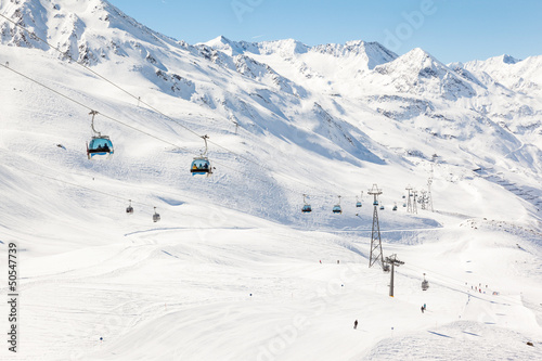 Gondola Lift at Hochgurgl Ski Area photo