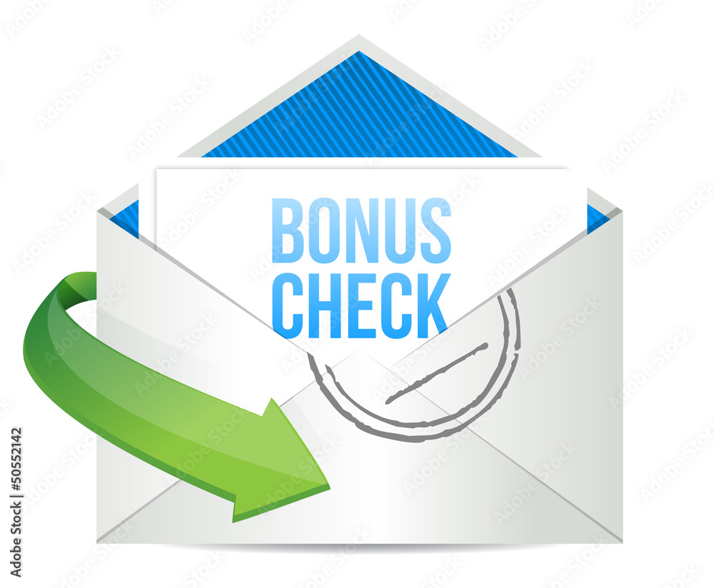 bonus check Envelope bonus check Envelope