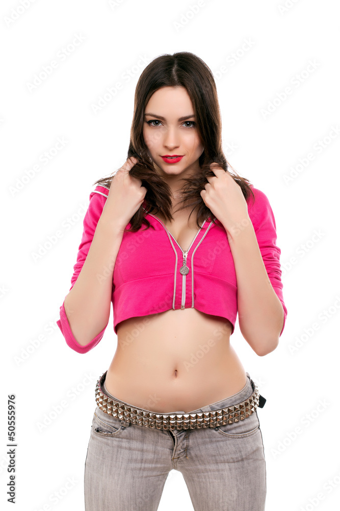 Fototapeta premium Adorable young brunette