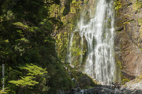 waterfall in Arthur's Pass National Park © Patrik Stedrak