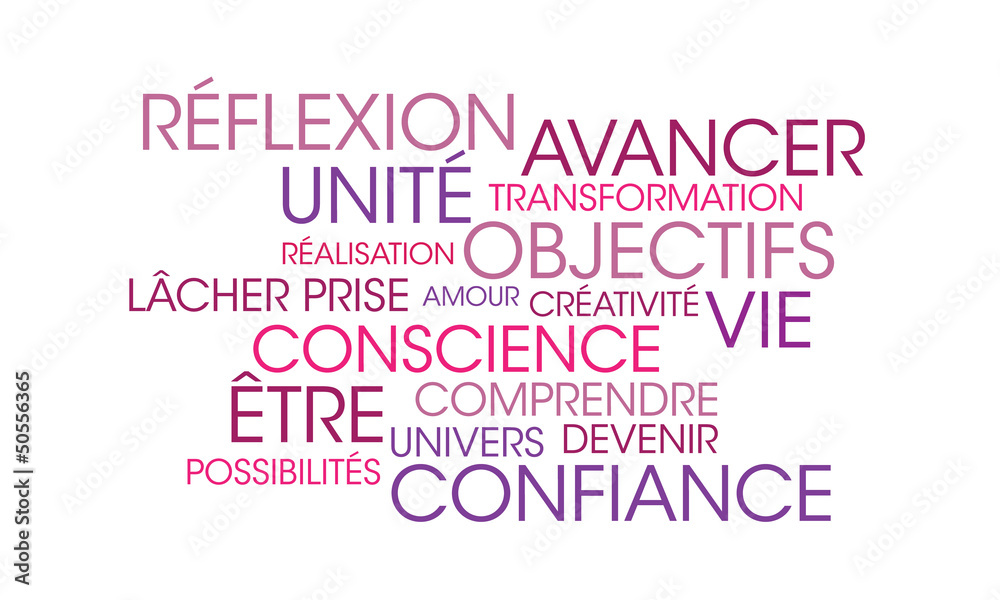 Nuage de mots coaching violet Nuage de mots coaching violet