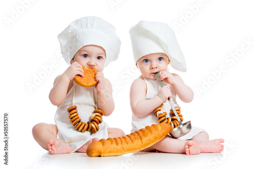 Little bakers kids boy and ...