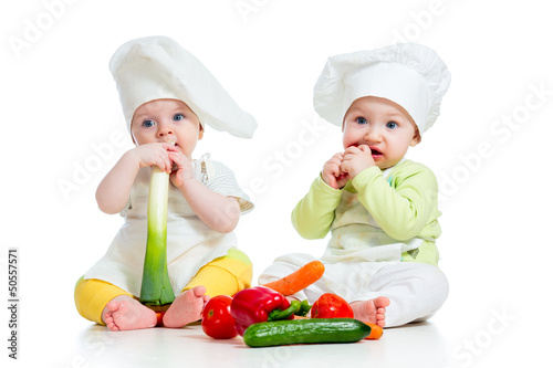 babies boy and girl wearing...