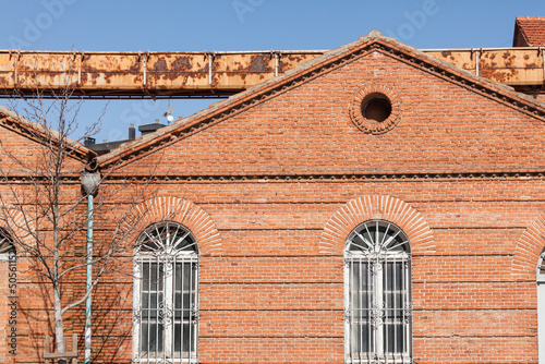 Fototapeta Naklejka Na Ścianę i Meble -  Detalles de una fábrica de harinas en Valladolid