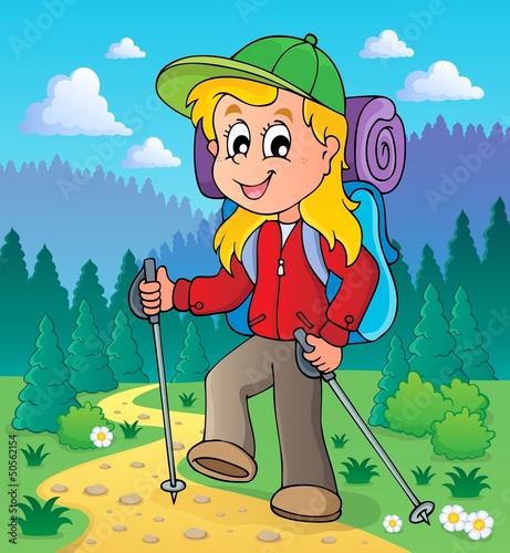 Image with hiking theme 2