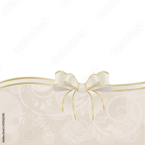 Hintergrund aus Ornamenten mit Schleife