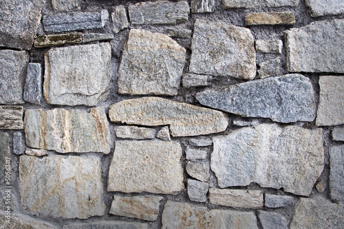 Mur de pierre rustique