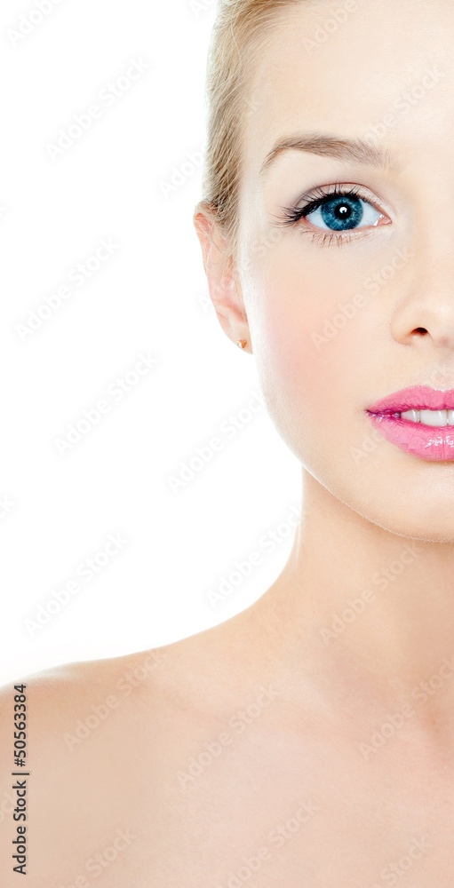 Beautiful Girl face. Perfect skin Beautiful Girl face. Perfect skin