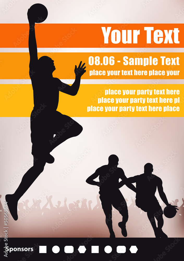 Fototapeta premium Flyer Basketball