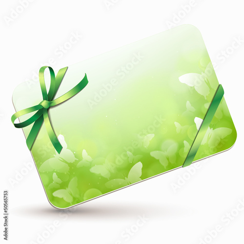 Gutscheinkarte - Bokeh Schmetterlinge