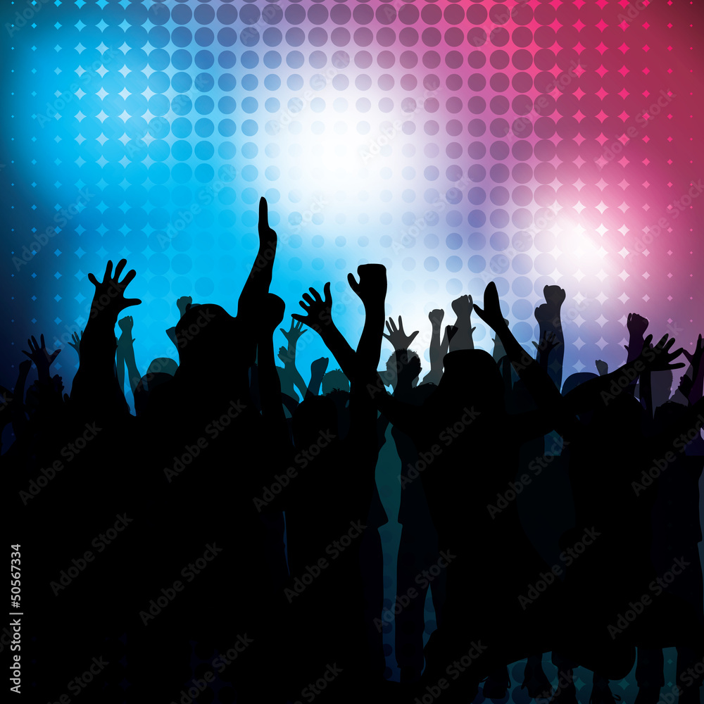Party People Vector Background