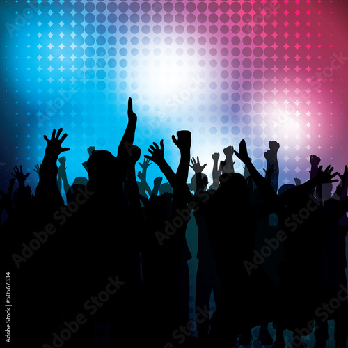 Party People Vector Background