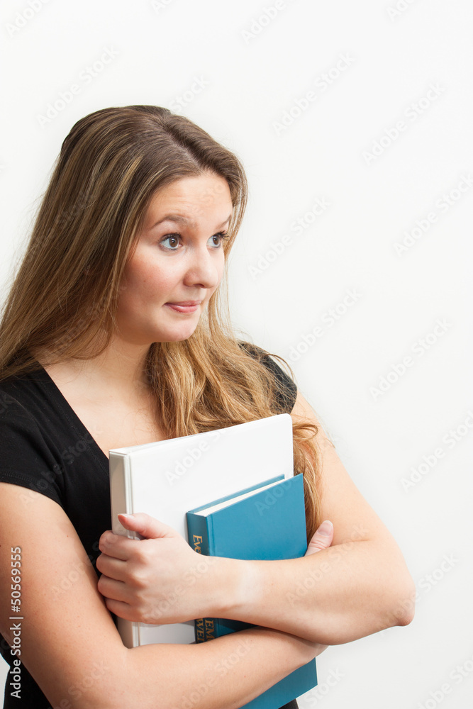 female college student angled female college student angled
